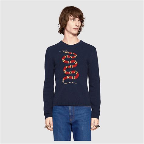 gucci jacquard snake sweater|Gucci Sweaters & Cardigans for Men .